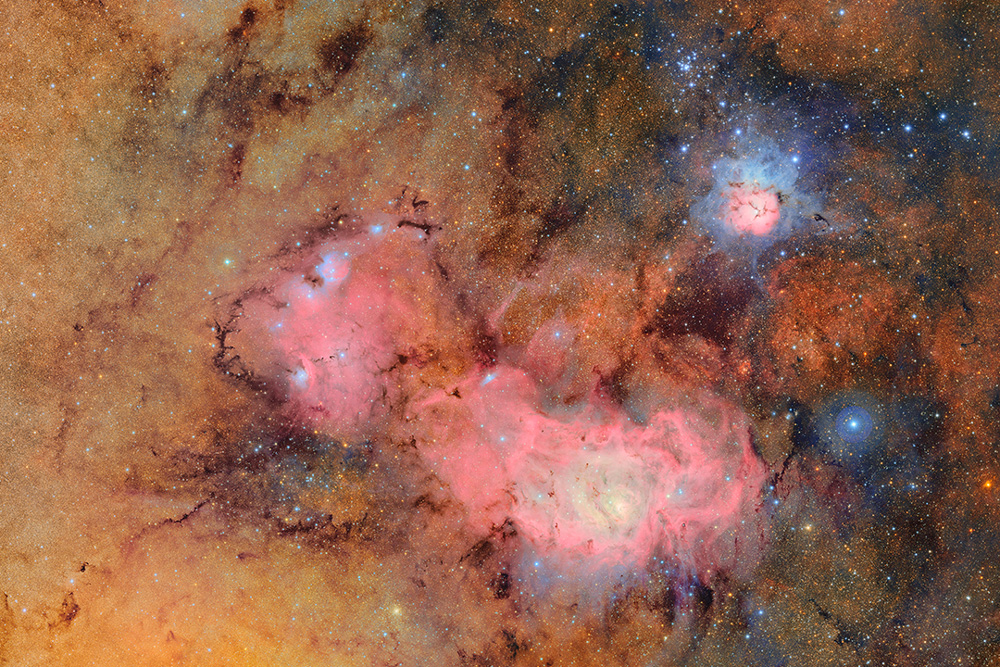 Photo of two nebulae taken by the LSST camera at the NSF–DOE Vera C. Rubin Observatory.