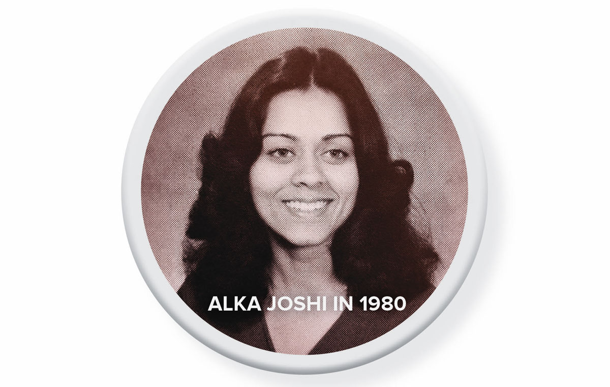 Joshi's Stanford Quad yearbook photo in 1980