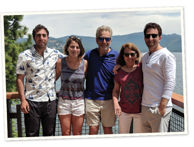 Adam, Sarah, Steve, Debra and Danny together.