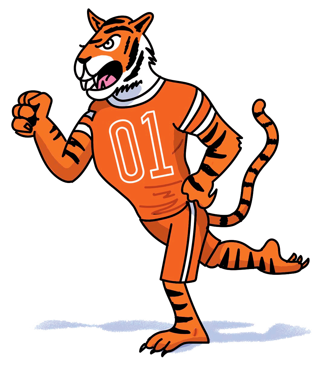 The Tiger mascot