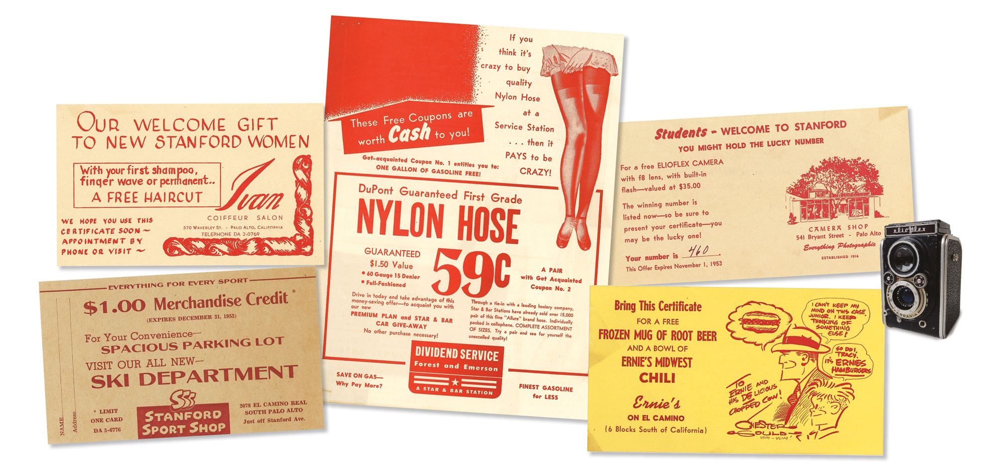 Scans of old coupons.