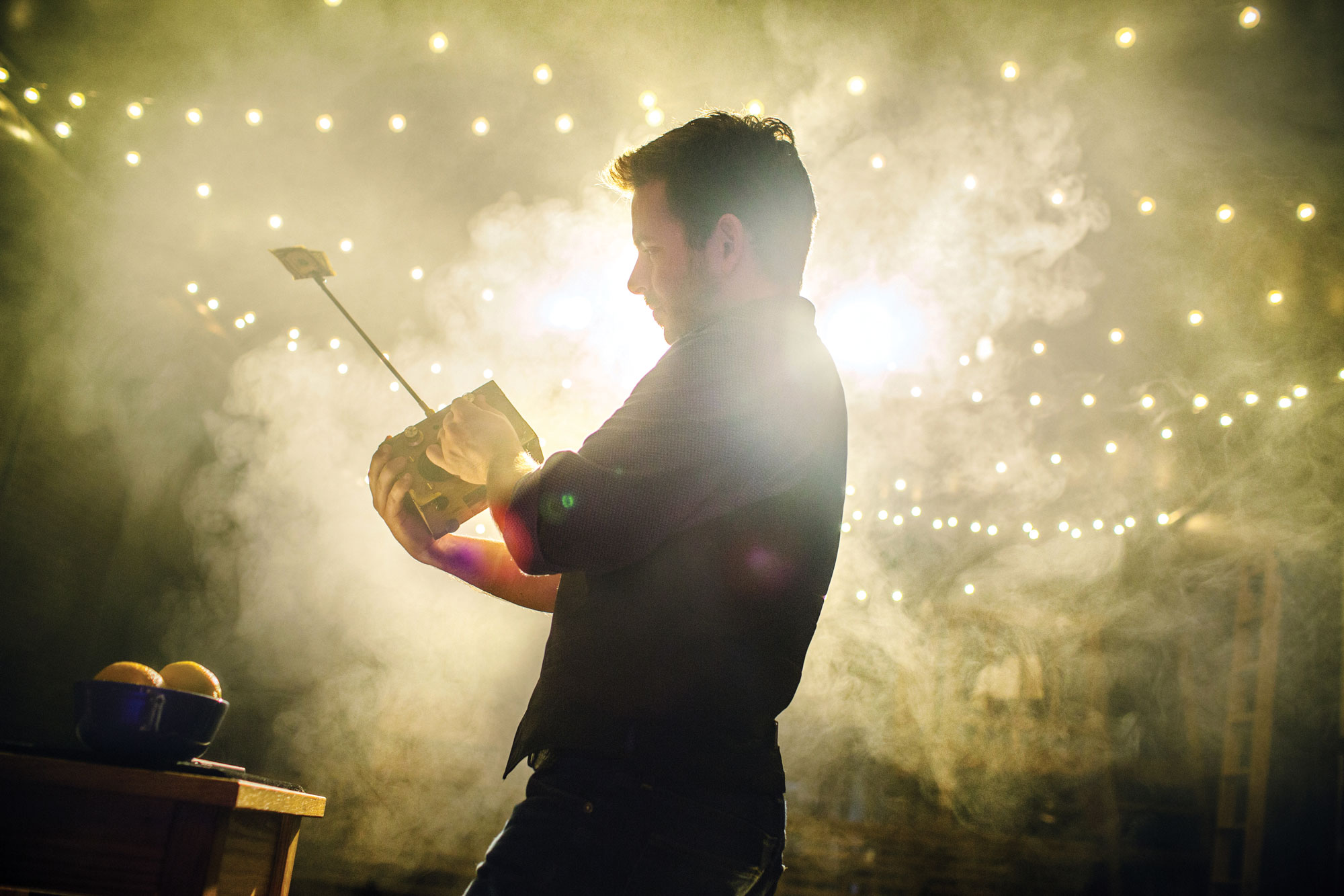 Photo of Andrew Evans performing