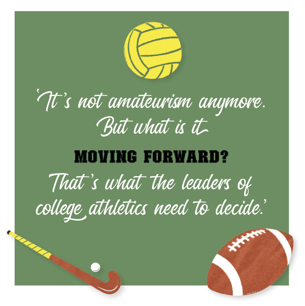 Its not amateurism anymore. But what is it  moving forward? Thats what the leaders of college athletics need to decide.