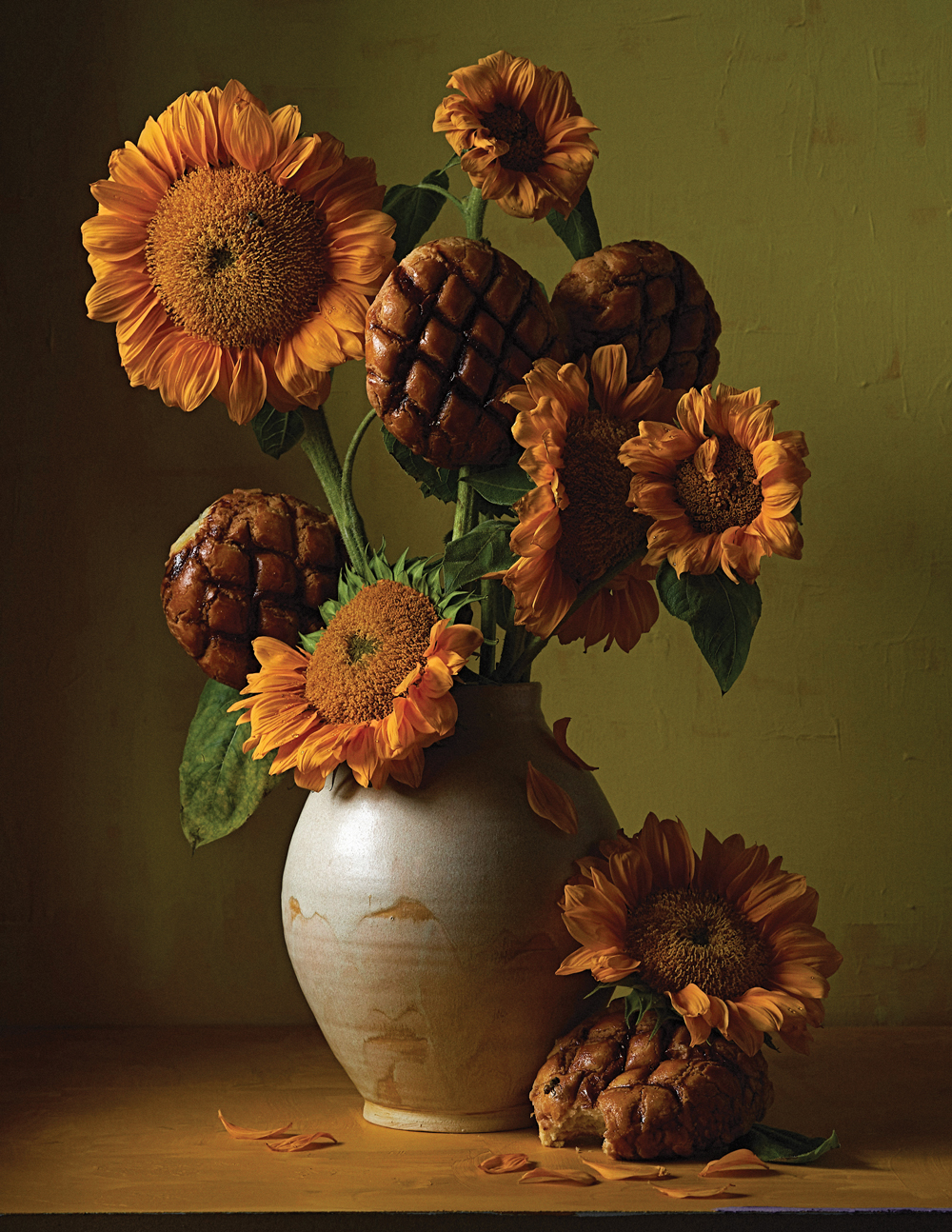 Sunflowers in a vase