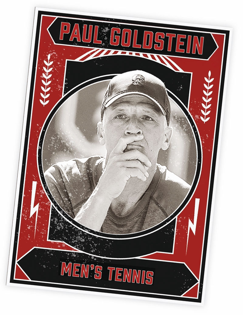 Paul Goldstein on a mock baseball card