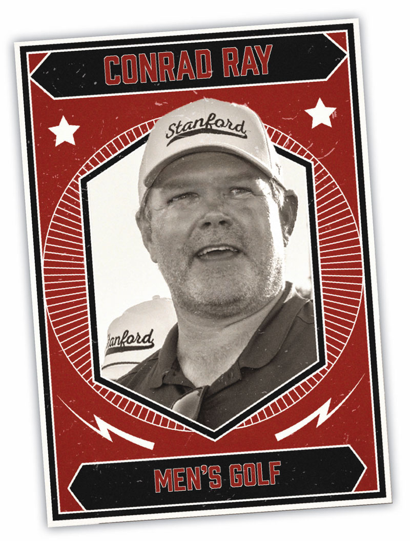 Conrad Ray on a mock baseball card
