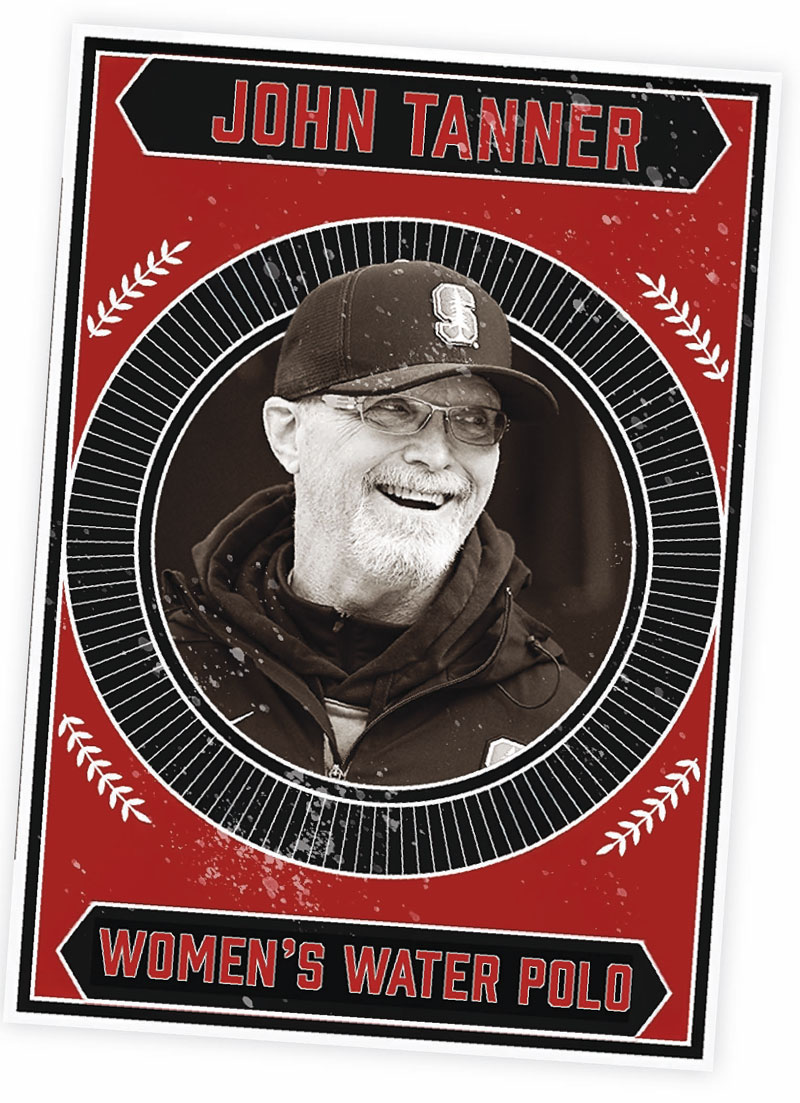 John Tanner on a mock baseball card.