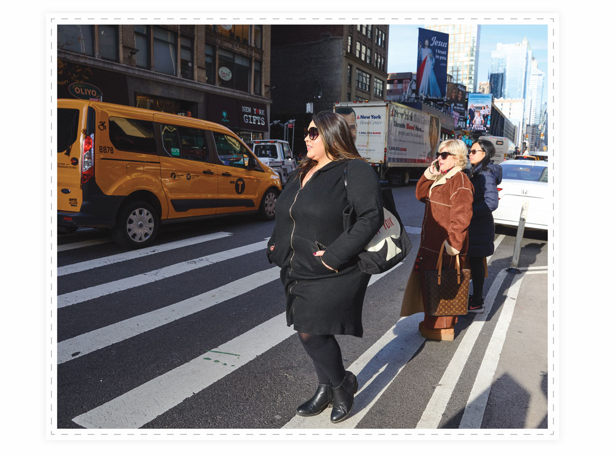 Cafaro in a crosswalk