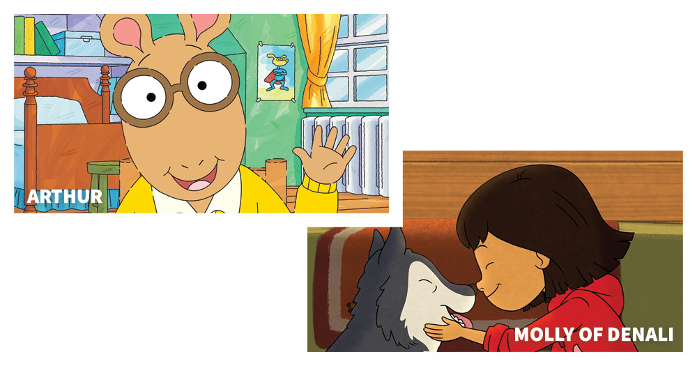 Screenshots of Arthur and Molly of Denali