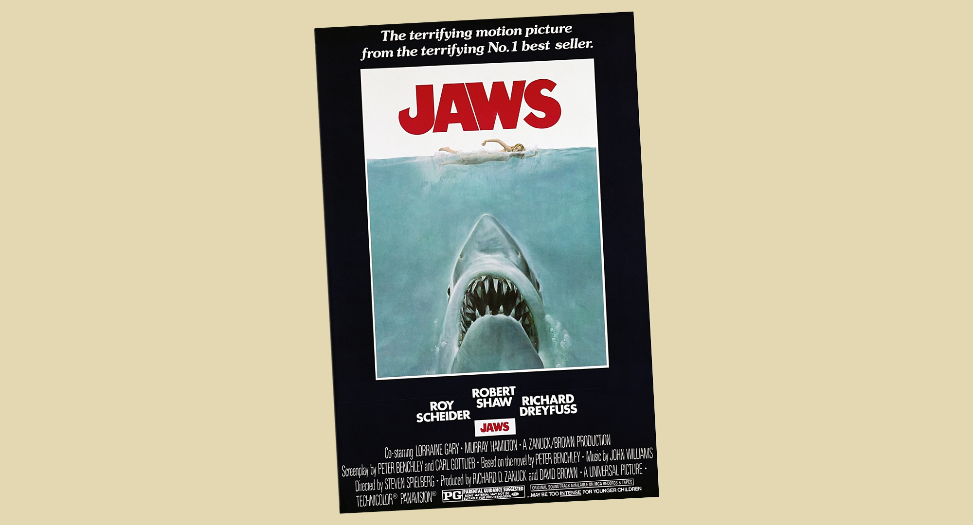 Poster from the movie Jaws