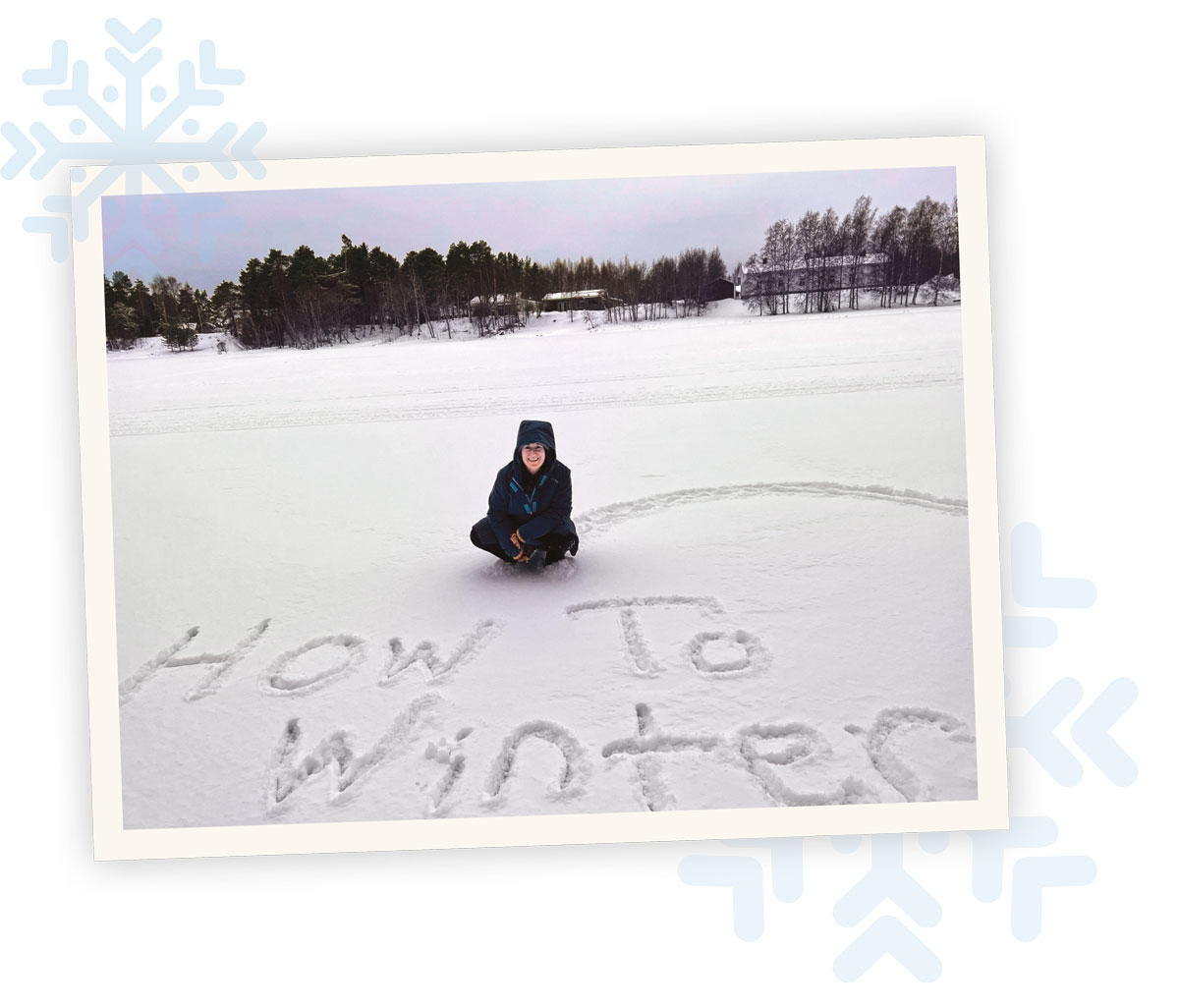 Kari Leibowitz sitting in the snow